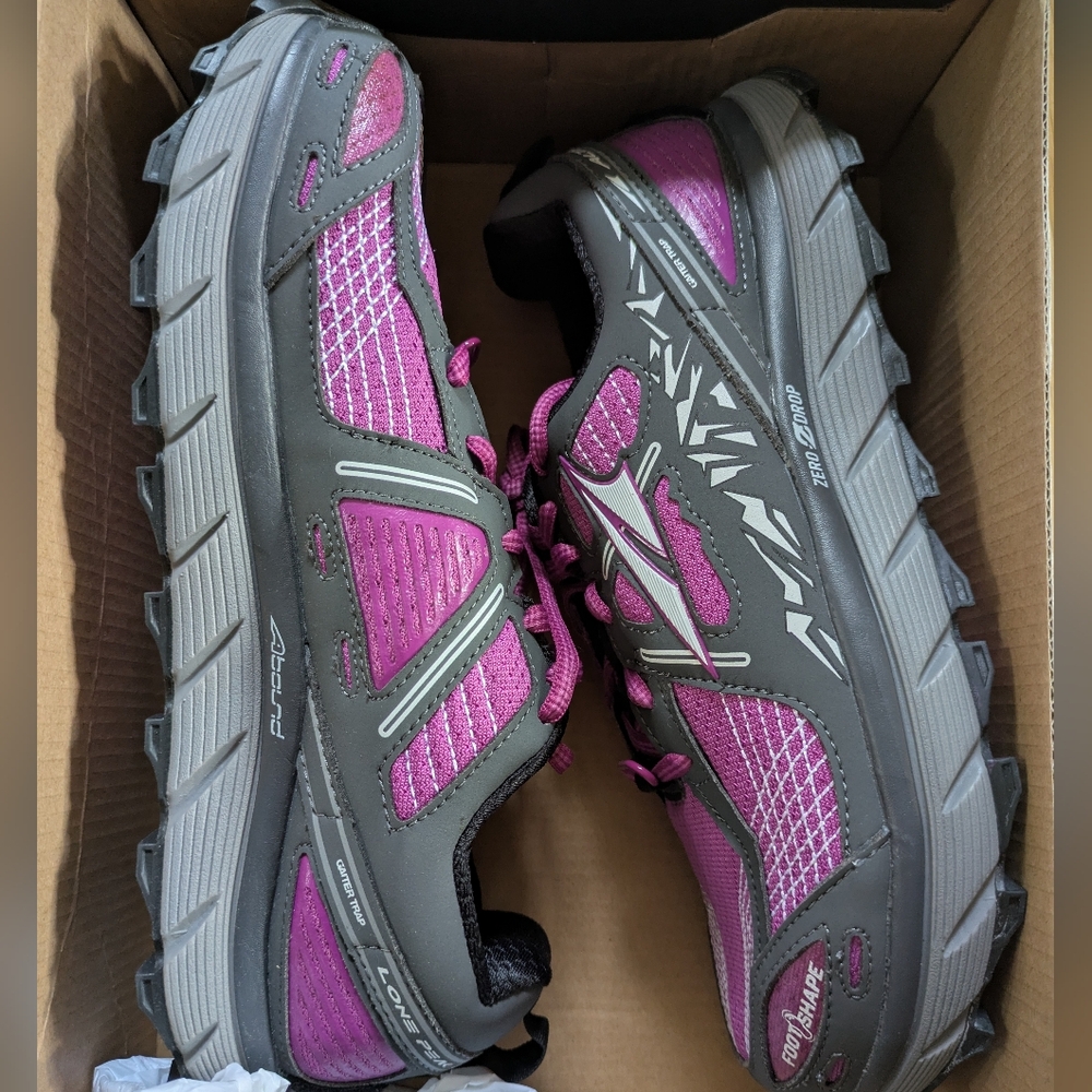Altra Women's Trail Running Shoes - Gray and Purple